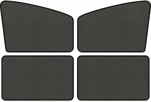 Car Window Sunshade Curtains - 4-Pack Car Privacy Curtains - 100% Blackout Window Cover and UV Protection - Magnetic Side ow Sunshades, Napping, Changing Clothes, Camping, Portable in Saudi Arabia
