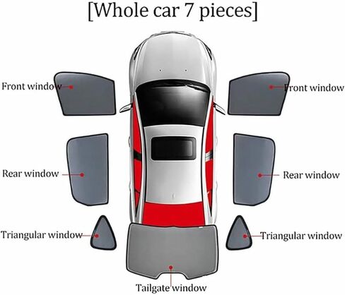 Car Side Window Sunshades for Acura RDX 2016-2023, Magnetic UV Protection Shades for Front/Rear Windows, Heat Resistant Sun Visor Shield Accessories in Saudi Arabia