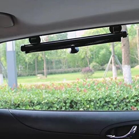 2 Pack Car Window Shades for Side Windows,Roller Vehicle Side Window Sun Protection Shade,Retractable Roller Sunshade Visor for Pet,Passengers,Sunshade w/Suction Cups,Clips in Saudi Arabia