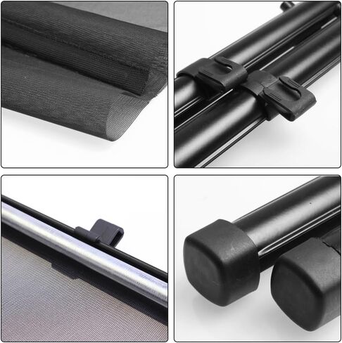 2 Pack Car Window Shades for Side Windows,Roller Vehicle Side Window Sun Protection Shade,Retractable Roller Sunshade Visor for Pet,Passengers,Sunshade w/Suction Cups,Clips in Saudi Arabia