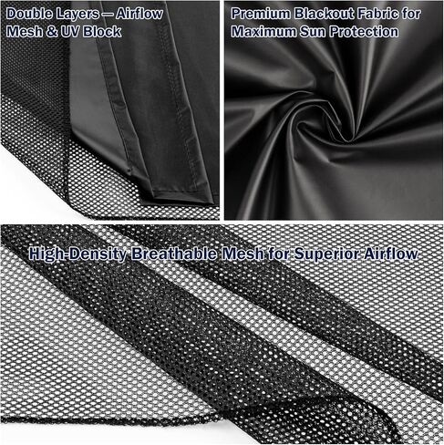 Car Window Shades, Side Window Sun Shades Blocks Heat and UV Rays Glare, Magnetic Car Privacy Safe Curtains for Back Windows, Camping Accessories for Baby in Saudi Arabia