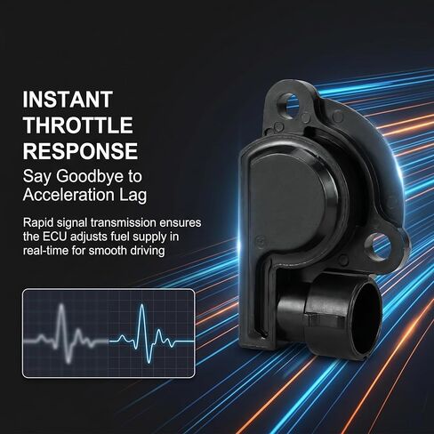 1 PC Car Throttle Position Sensor, TPS Accelerator Pedal Fuel Idle Control Valve Sensor, Replace OEM 17087400 17088026 17111815 Fuel Engine Accessories, Compatible with Buick Chevrolet (Black) in Kuwait