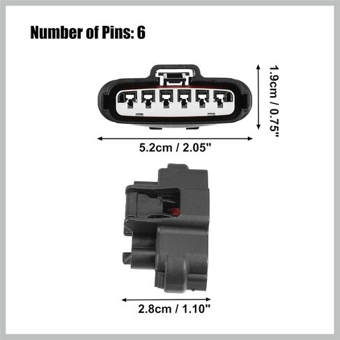 1 Set 6 Pin Throttle Position Sensor Connector Adapter Plug Clip Kit Replacement Universal for Car Throttle Position Sensor Replacement Car Parts in Kuwait