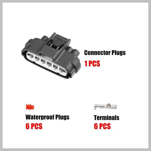 1 Set 6 Pin Throttle Position Sensor Connector Adapter Plug Clip Kit Replacement Universal for Car Throttle Position Sensor Replacement Car Parts in Kuwait