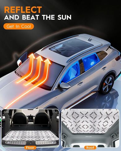 38 sqft Car Sound Deadening Mat, Butyl Automotive Sound Deadening Material, Heat Deadener & Noise Insulation for Cars, Vehicle Soundproofing & Vibration Dampening Material for Car Hood, Doors in Saudi Arabia