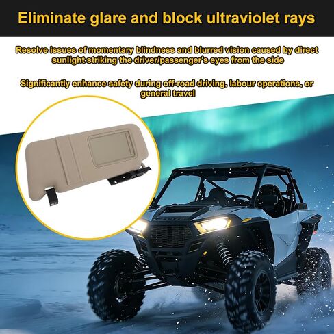 Sun Visors for 2019-2025 Polaris Ranger XP 1000 Northstar EPS Upper Front Windshield Mount Window Shades, Driver Passenger Side Left & Right in Kuwait