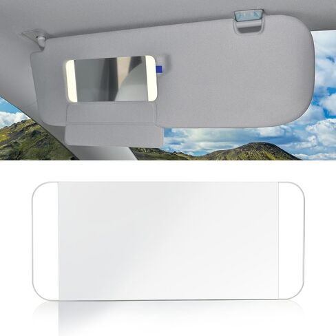 Compatible with Tesla Model 3 Sun Visor Mirror Glass 2017-2024, 1 Pack for Model Y Sunvisor Vanity Mirror Glass Replacement 2020-2024 (Both Left Driver and Right Passenger Side) in Saudi Arabia
