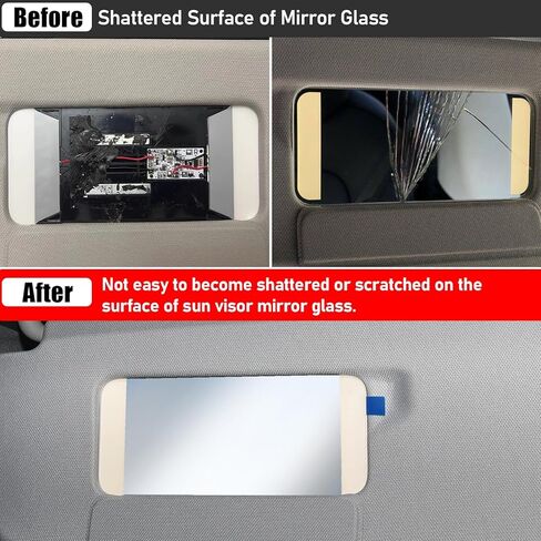 Compatible with Tesla Model 3 Sun Visor Mirror Glass 2017-2024, 1 Pack for Model Y Sunvisor Vanity Mirror Glass Replacement 2020-2024 (Both Left Driver and Right Passenger Side) in Saudi Arabia