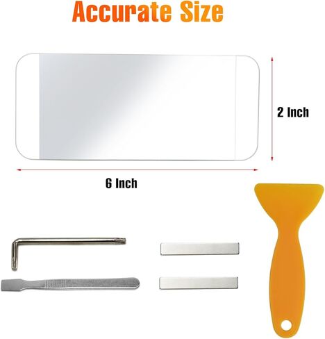 Compatible with Tesla Model 3 Sun Visor Mirror Glass 2017-2024, 1 Pack for Model Y Sunvisor Vanity Mirror Glass Replacement 2020-2024 (Both Left Driver and Right Passenger Side) in Saudi Arabia