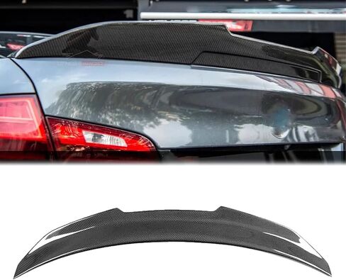 Rear Spoiler Wing for 2010-2016 BMW 5 Series F10 F10 M5 Sedan Trunk Spoiler Wing Trunk Tail PSM Style Carbon Fiber (Carbon Fiber) in Saudi Arabia