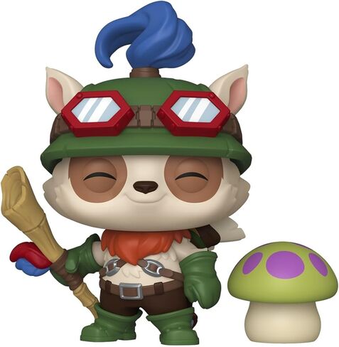 فانكو بوب! & Buddy: League of Legends - Teemo with Shroom - مجسم من الفينيل قابل للتجميع - فكرة هدية - بضائع رسمية - ألعاب للأطفال والكبار - محبي ألعاب الفيديو - مجسم نموذجي لهواة الجمع in Kuwait