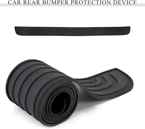1Pc Rubber Rear Bumper Guard for Cadillac XT4 2019-2024 2025, Trunk Door Sill Protector Anti-Scratch Decorative Cover Strip Automotive Entrance Trim in Kuwait