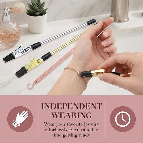 3 PCS Bracelet Helper Tool,Fastening Auxiliary Tool,Bracelet Helper Tool to Put on Yourself,Suitable for Jewelry Buckles, Necklaces, Bracelet in Saudi Arabia
