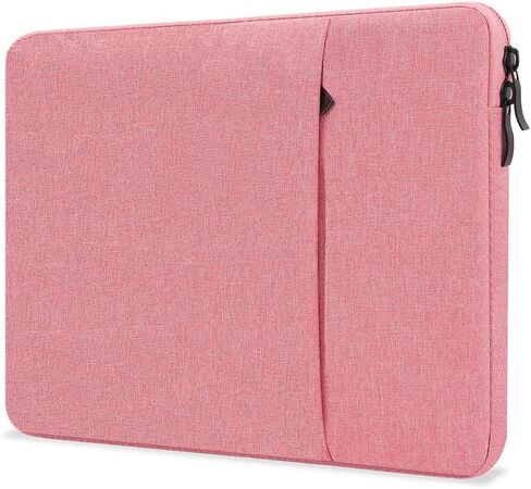 حافظة كمبيوتر محمول ProElife مقاس 13 بوصة لجهاز MacBook Neo 13 بوصة الجديد لعام 2026 مع A18 Pro (A3404) وحقيبة حمل للسفر وغطاء مقاوم للماء وحقيبة بسيطة مع جيب (وردي) in Kuwait