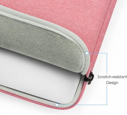 حافظة كمبيوتر محمول ProElife مقاس 13 بوصة لجهاز MacBook Neo 13 بوصة الجديد لعام 2026 مع A18 Pro (A3404) وحقيبة حمل للسفر وغطاء مقاوم للماء وحقيبة بسيطة مع جيب (وردي) in Kuwait