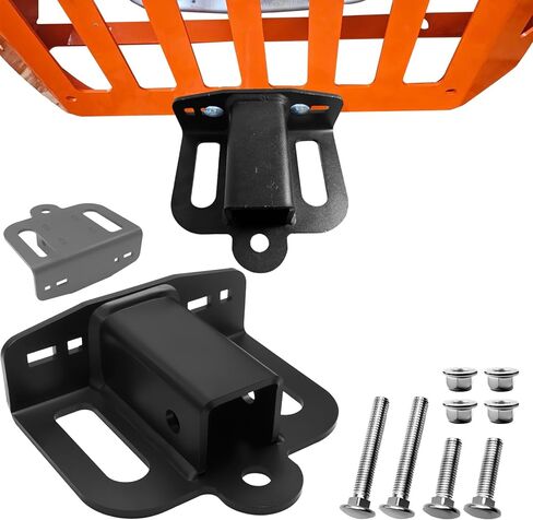 Zero Turn Lawn Mower Hitch with 2" Receiver Fits Many Models Lawn Mower, Tractor, Trailer, Golf Cart, ATV, with 2 Pcs Trailer Hitch Pin, 2 Pcs Clips, 4 Pcs Nuts & Carriage Bolts, 6mm Thicker in Saudi Arabia