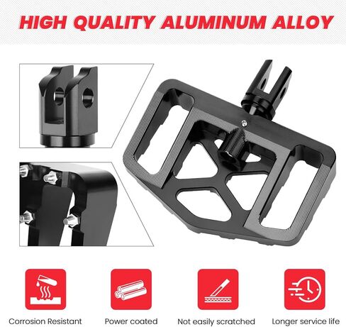 أوتاد قدم أمامية للدراجة النارية 2018-2025 Softail Rider Footpeg متوافقة مع Harley Davidson FXBB FXLR FXLRS FXLRST FXST FLSB FXBR FXBRS Sportster S RH1250S (أسود، عريض) in Kuwait