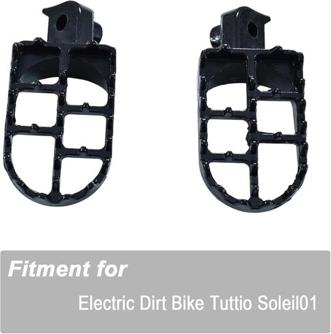 Electric Dirt Bike Foot Pegs for Tuttio Soleil01,Original Strength Anti-slip Footpegs Foot Pedals for E-bike Tutio Tutti Soleil 01 Black in Saudi Arabia