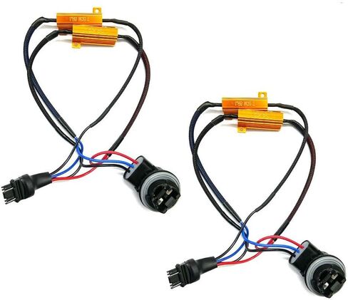 2 قطعة 3157 4157 مقاوم تحميل فك التشفير LED لضوء إشارة الانعطاف LED in Kuwait