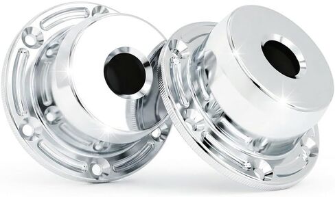 Premium Chrome-Plated 6061-T6 Aluminum Hub Billet Axle Hub Oilers, for Universal Trucks Peterbilt Kenworth Freightliner, Bolt-on Exterior Truck Wheel Hub Wheel Center Hub Oilers in Saudi Arabia
