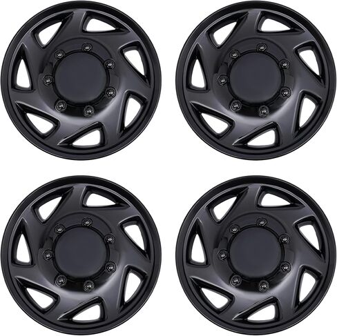 4Pcs Hubcaps Wheel Covers for Ford E250 E350 E450 Econoline 1999-2018 Van Hub Caps Rim Simulators Van Full Wheel Covers 16" Steel Wheel Covers Replacement (Silver) in Saudi Arabia