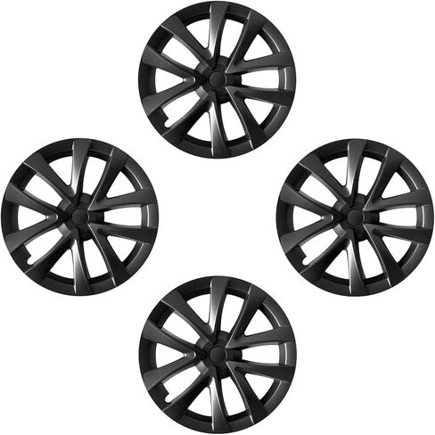 Hubcap 18 inch only for Tesla Model 3 Wheel Cover, 4PCS Wheel Covers Model 3 Highland (2023-2025) Hubcaps Rim Protector Decoration Accessories ABS Hubcap (New Blade, 18 inch) in Saudi Arabia