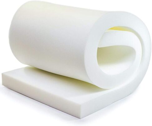 QOMFY 1" Height x 30" Width x 60" Length 1.8 Density 44ILD (Firm) Upholstery Foam Cushion Made in USA in Kuwait