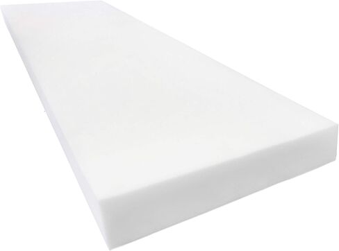 QOMFY 1" Height x 30" Width x 60" Length 1.8 Density 44ILD (Firm) Upholstery Foam Cushion Made in USA in Kuwait