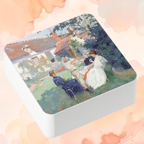 100 Sheets Small Watercolor Paper Bulk, Cold Press 140lb/300gsm Small Watercolor Sketchbook Mini Square Watercolor Book Portable Watercolor Painting Papers for Adults and Students (2.6 × 2.6 Sheets) in Kuwait