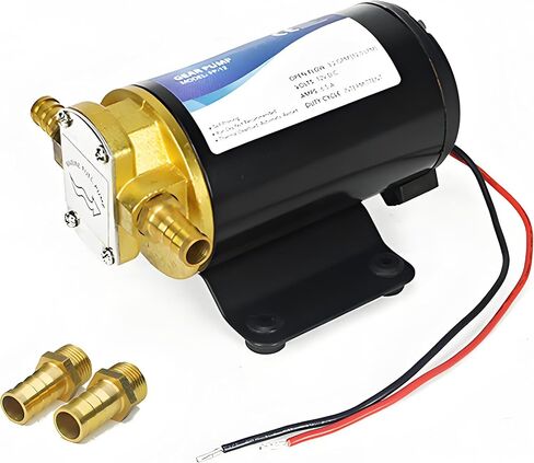 12V Oil Transfer Pump, 3.2GPM Gear Oil Pump, Lubricant Diesel Engine Scavenge Oil Extractor Pump, Electric Portable Oil Suction Pump Self Priming for Marine Machinery Oil Change in Kuwait
