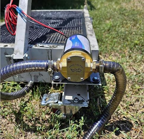 12V Oil Transfer Pump, 3.2GPM Gear Oil Pump, Lubricant Diesel Engine Scavenge Oil Extractor Pump, Electric Portable Oil Suction Pump Self Priming for Marine Machinery Oil Change in Kuwait