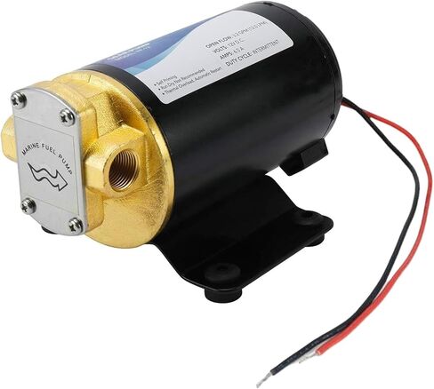 12V Oil Transfer Pump, 3.2GPM Gear Oil Pump, Lubricant Diesel Engine Scavenge Oil Extractor Pump, Electric Portable Oil Suction Pump Self Priming for Marine Machinery Oil Change in Kuwait