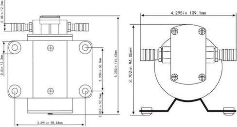 12V Oil Transfer Pump, 3.2GPM Gear Oil Pump, Lubricant Diesel Engine Scavenge Oil Extractor Pump, Electric Portable Oil Suction Pump Self Priming for Marine Machinery Oil Change in Kuwait