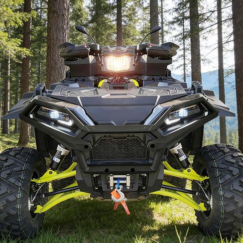Front Bumper Brush Guard Compatible with Polaris Sportsman XP 1000 SP 850 2017-2025 Accessories, Replace #2882020 Heavy Duty Front Brushguard Protector in Saudi Arabia