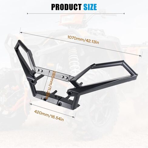 Front Bumper Brush Guard Compatible with Polaris Sportsman XP 1000 SP 850 2017-2025 Accessories, Replace #2882020 Heavy Duty Front Brushguard Protector in Saudi Arabia