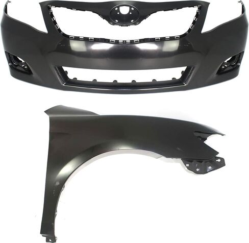 Garage-Pro Front Bumper Cover Kit For 2010-2011 Toyota Camry, Primed with Fenders, For Base/LE/XLE Models, USA Built Vehicle in Kuwait