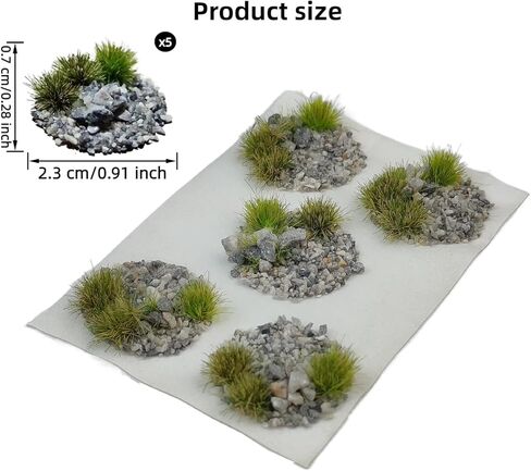 5Pcs Model Warhammer Base Scene - 0.9 Inch Terrain Topper for Warhammer, D&D & Wargames,Tabletop RPG in Saudi Arabia