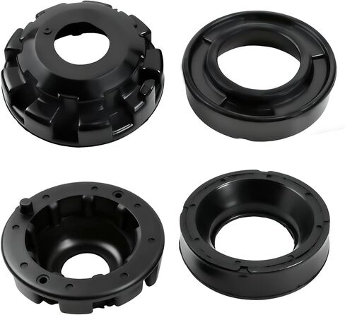 Jusees 52088257 Front Upper Lower Coil Spring Isolators Kit Compatible with Jeep Grand Cherokee WJ WG 1999-2004, Replaces 52088401 K160040 K160041 Coil Spring Insulators in Saudi Arabia