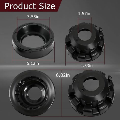 Jusees 52088257 Front Upper Lower Coil Spring Isolators Kit Compatible with Jeep Grand Cherokee WJ WG 1999-2004, Replaces 52088401 K160040 K160041 Coil Spring Insulators in Saudi Arabia
