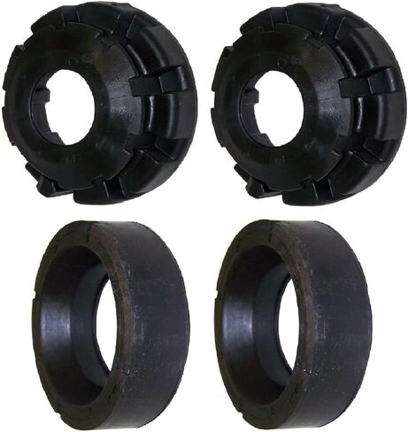 Jusees 52088257 Front Upper Lower Coil Spring Isolators Kit Compatible with Jeep Grand Cherokee WJ WG 1999-2004, Replaces 52088401 K160040 K160041 Coil Spring Insulators in Saudi Arabia