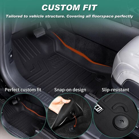 Floor Mats & Cargo Liner Compatible with 2022-2026 Hyundai Tucson(Not for Hybrid),TPE All Weather Floor Liners & Cargo Mat 4pcs Full Set Tucson Accessories Black in Saudi Arabia