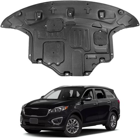 Front Engine Splash Shield Fit for KIA Sorento 2016 2017 2018 2019 2020 Engine Case Guards Suitable for Sorento Under Engine Cover Mud Flaps Directly Replace Original One Black in Saudi Arabia