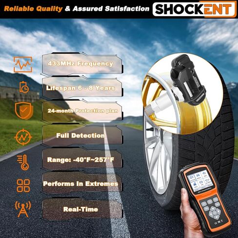 433MHz Pre-Programmed TPMS Sensor Fits for:-Mercedes-Benz C300 2008-2014, E350 2010-2014, ML350 2010-2014, GLK350 2010-2013, S550 2011-2013, A0009050030 Tire Pressure Monitoring Sensor-4Pcs in Saudi Arabia