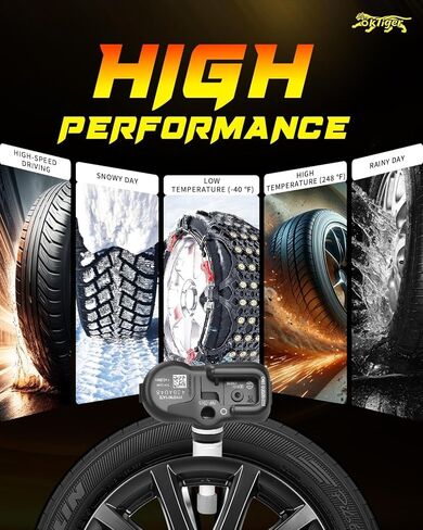 مستشعر Oktiger 315 ميجا هرتز TPMS مبرمج مسبقًا مناسب لتويوتا تاكوما 2016-2024، Rav4 2019-2024، كورولا 2020-2024، كامري 2015-2024، أفالون 2016-2022، سيكويا 2020-2024، 4 قطع OE#4260706030 PMV-C015 in Kuwait