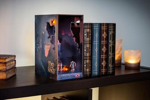مجموعة Revell Book Nook Kit The Lord of the Rings - Barad-Dûr Miniature DIY Kit 9 "Booknook 3D لغز خشبي مع ضوء LED ديكور رف الكتب هدية للبالغين والنساء والرجال in Kuwait
