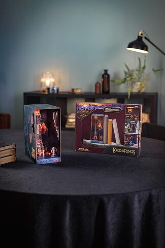 مجموعة Revell Book Nook Kit The Lord of the Rings - Barad-Dûr Miniature DIY Kit 9 "Booknook 3D لغز خشبي مع ضوء LED ديكور رف الكتب هدية للبالغين والنساء والرجال in Kuwait