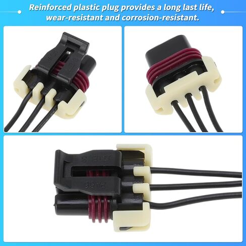 Camshaft Position Sensor Connector Plug Pigtail Wiring Harness for Chevrolet Express Camshaft Sensor Female Connector for Chevrolet Silverado No.12085495 in Kuwait