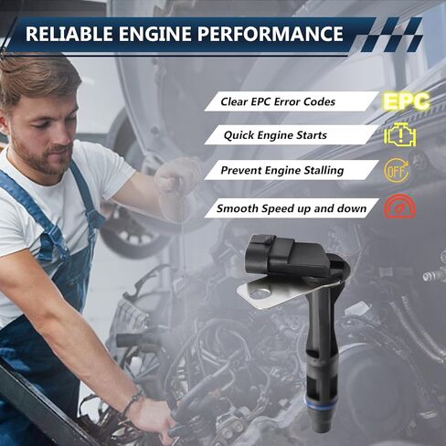Camshaft Position Sensor Compatible with Chevy Silverado 1500 2500 Tahoe Suburban Corvette Camaro, GMC Sierra Yukon, Cadillac Escalade - 4.8L 5.3L 5.7L 6.0L V8 LS1 LS6 Engine - Replaces 12561211 in Saudi Arabia