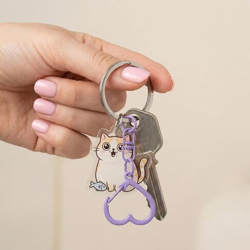 مجموعة مشابك سلسلة مفاتيح على شكل قلب ملون 110 قطعة من PAGOW، حلقة معدنية على شكل قلب مع حلقة مفاتيح دوارة وحلقات قفز مفتوحة، مشابك خطافات سلسلة مفاتيح لطيفة للحرف اليدوية اليدوية، سحر الحقيبة، حبل قصير، مفاتيح - 10 ألوان in Kuwait