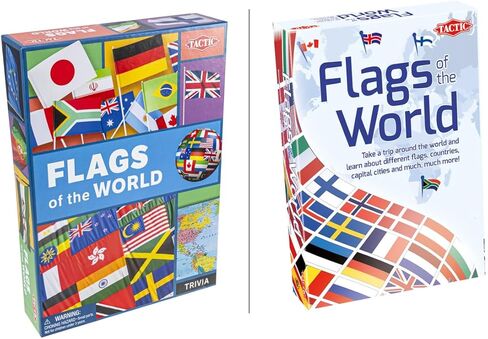 لعبة بطاقات تكتيك أعلام العالم العائلية - تعليمية وممتعة - العب وتعلم عن الأعلام والأمم والجغرافيا in Kuwait
